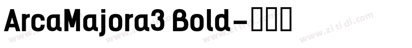 ArcaMajora3 Bold字体转换